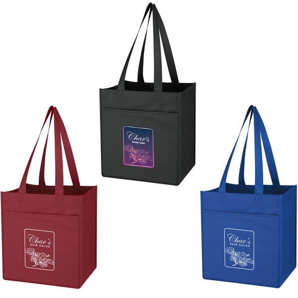 JH3326 Non-Woven 6 Bottle Wine Tote With Custom...